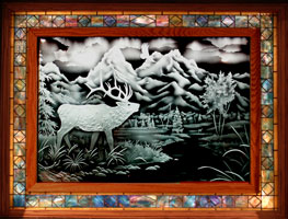 Starfire glass wilderness scene(View larger picture)