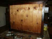 Circa 1780 Italian Chest Restoration In Progress Back View