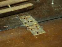 Circa 1750 Baker Secretary - Before Restoration Missing Hinge