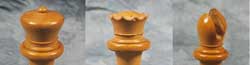 1849 Jaques Staunton chess set Queen, King and Bishop Before Restoration