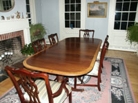 Duncan Phyfe - Mahogany pedestal table - Restoration Complete