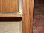 Circa 1860 Cylinder Walnut Secretary - Before Restoration Shelves