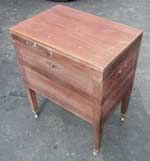 Mahogany Salt Chest - Restoration In Progress Finish and Hardware Removed