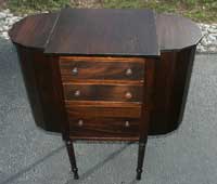 Victorian Sewing Table Restoration Complete Front