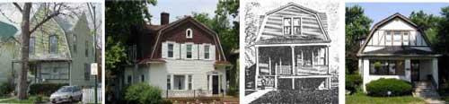 Ridge Historical Society of Chicago House Image - Gambrel Front Houses