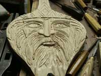 Viking or wood spirit face bellow(View larger picture)