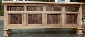 Hand Made Custom Solid Walnut New Wave Gothic Server by Artisans of the Valley - In Progress - Fitting back and doors