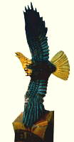 Artisans of the Valley feature Chainsaw Carving by Bob Eigenrauch - Swooping Eagle Forward
