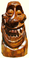 Artisans of the Valley feature Chainsaw Carving by Bob Eigenrauch - Grimace