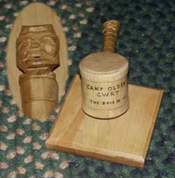 Hand Carved President's Mallet